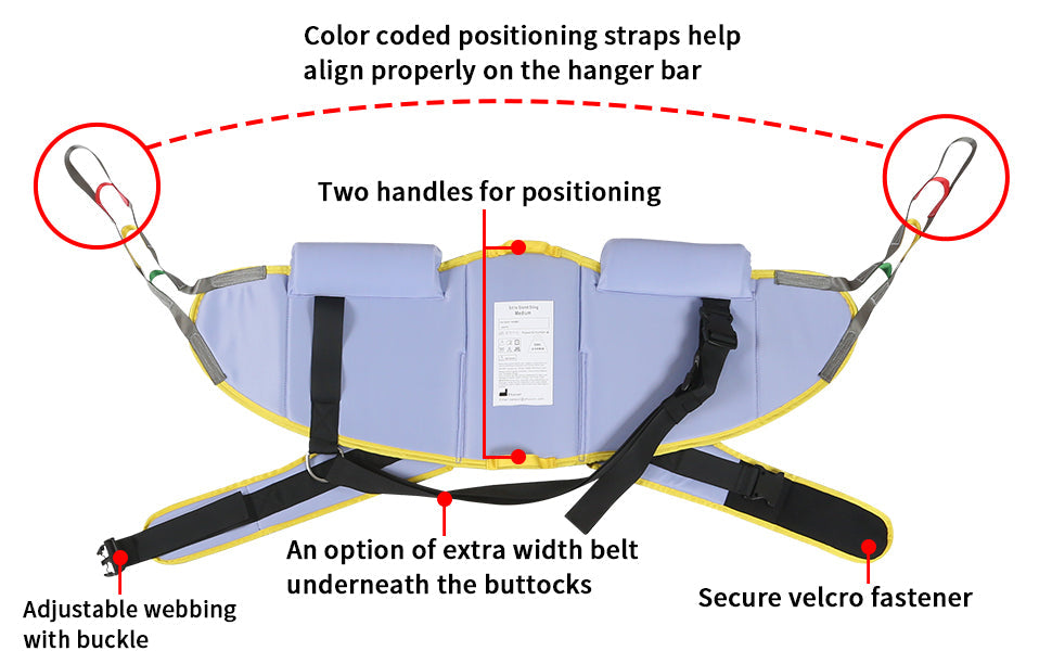Sit to Stand Sling with Safety Support Belt