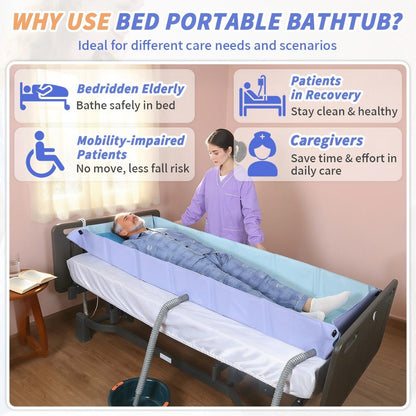 Foldable bathing mattress