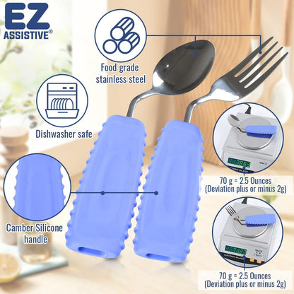 Angled Spoon & Fork Set