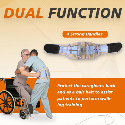 Caregiver waist support brace