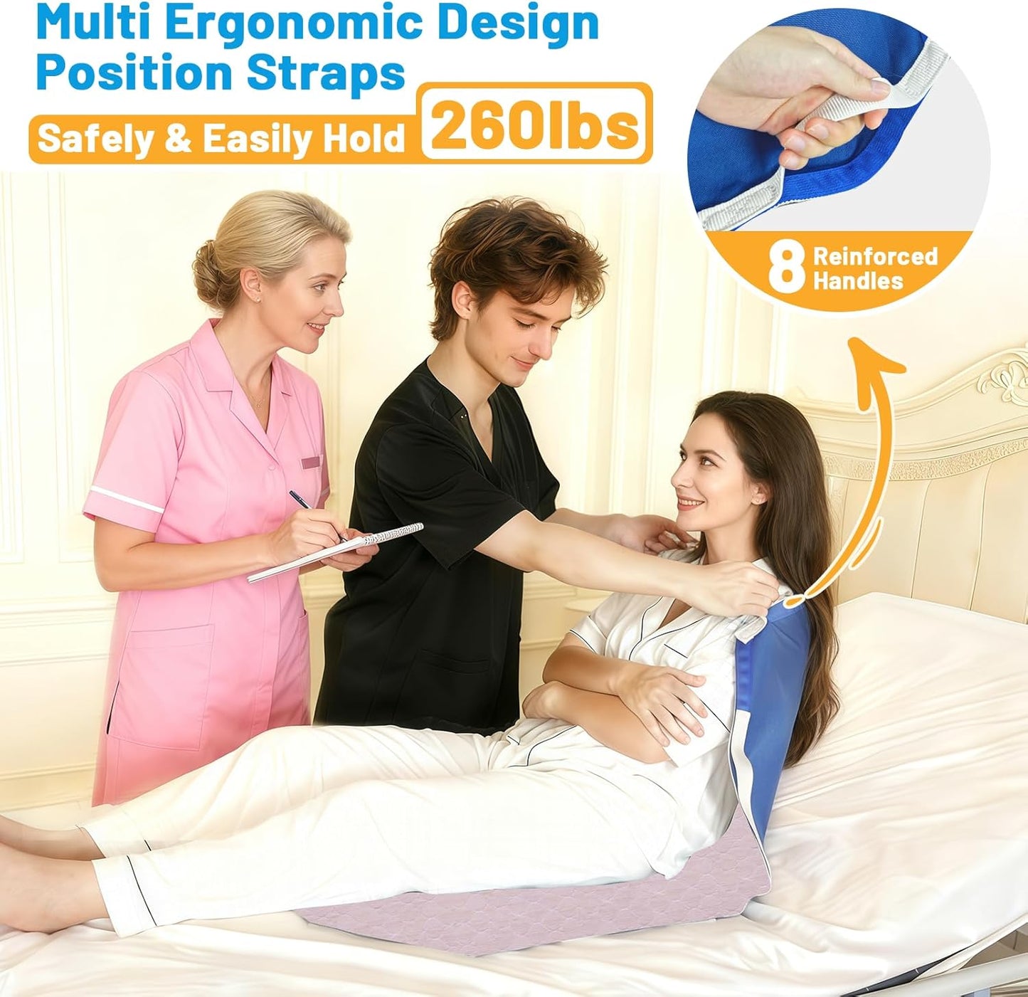 Incontinence pad with handles