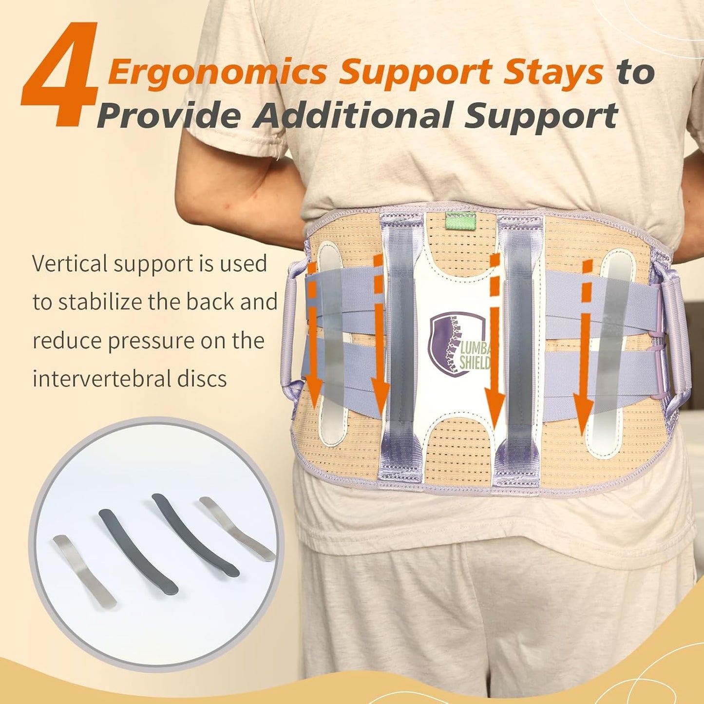 Caregiver waist support brace