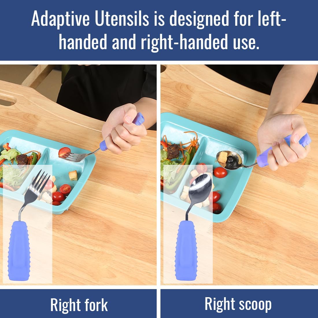 Angled Spoon & Fork Set