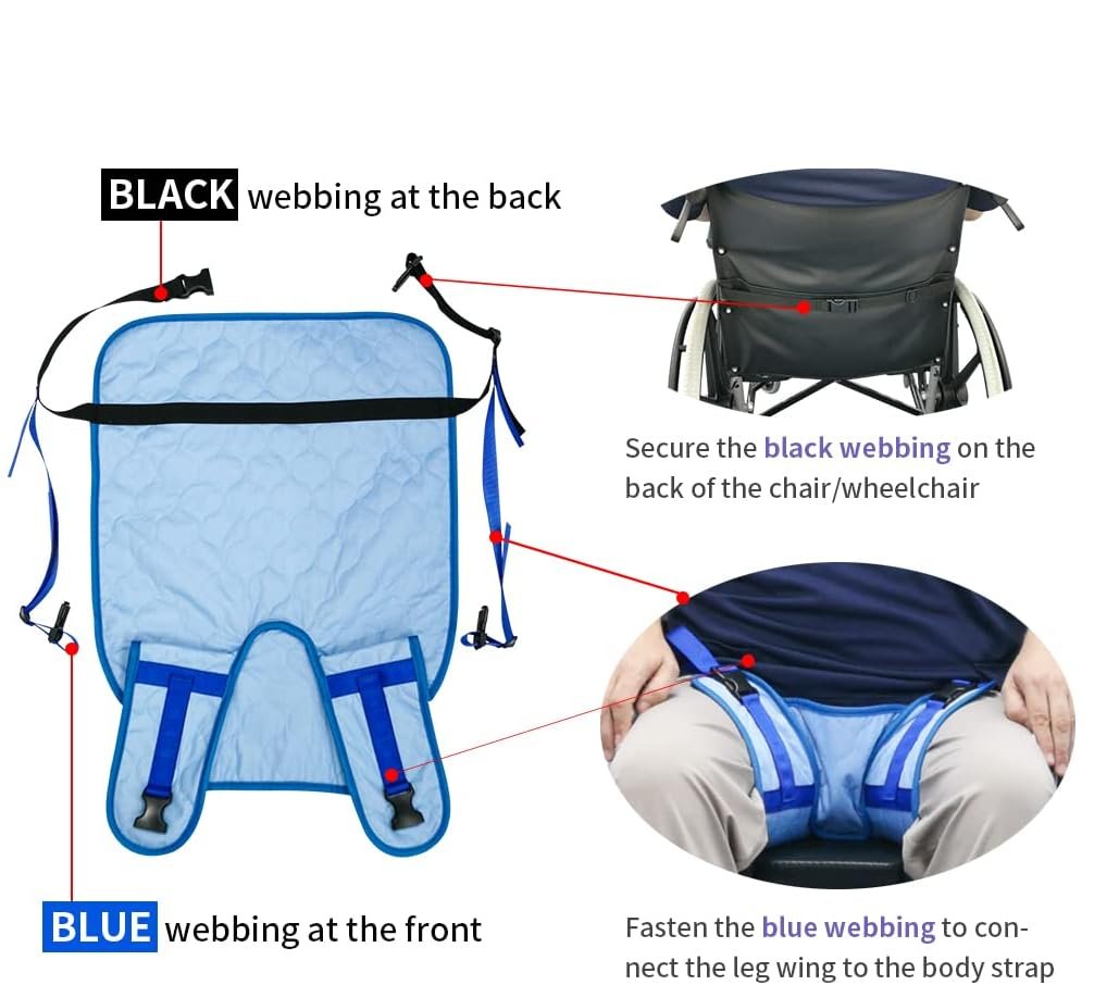 Wheelchair Seat Belt Highly Absorbent Incontinence Pad