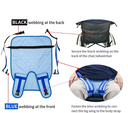 Wheelchair Seat Belt Highly Absorbent Incontinence Pad