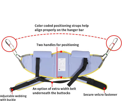 Sit to Stand Sling with Safety Support Belt