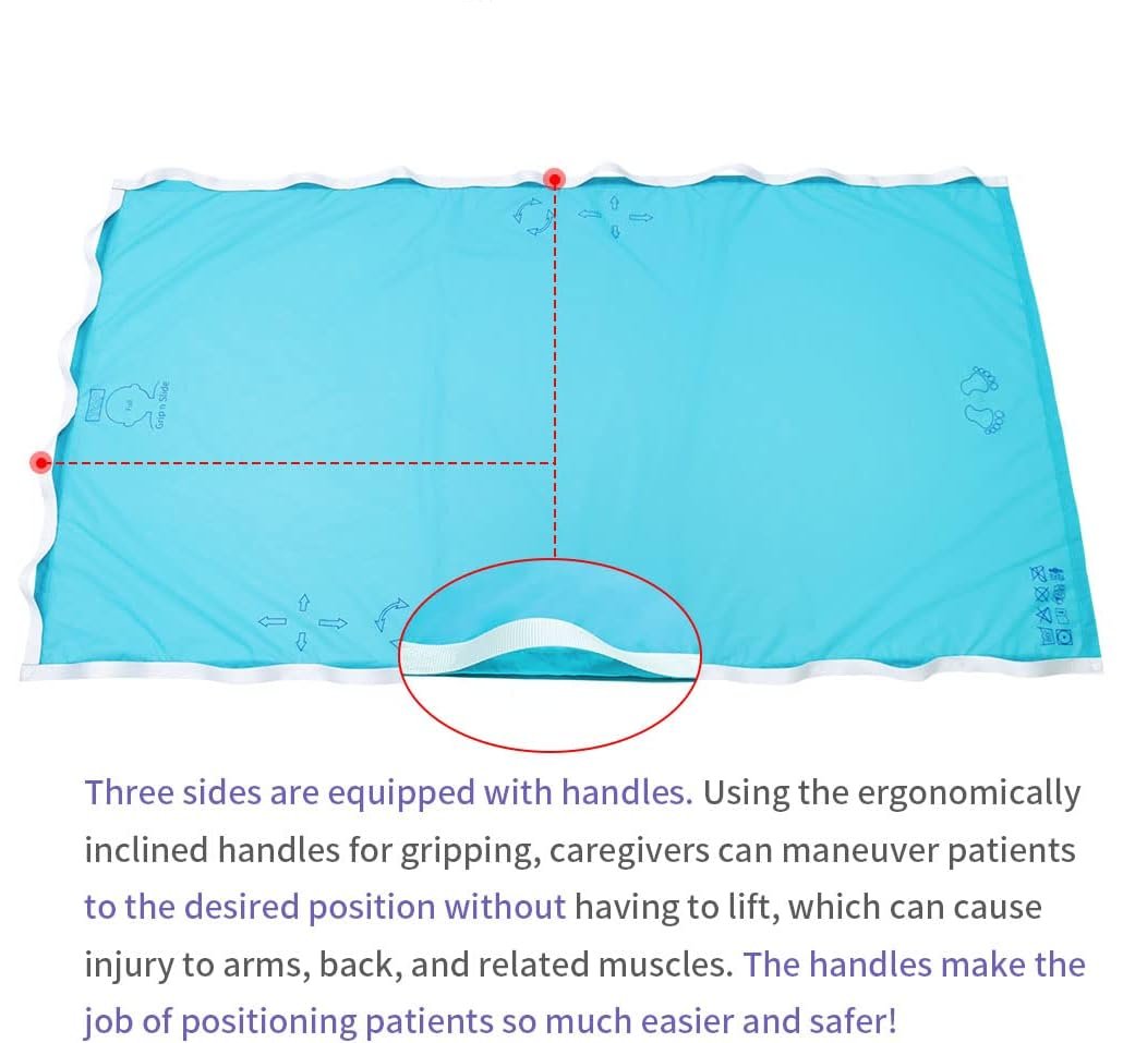 Flat Transfer Slide Sheet with Handles