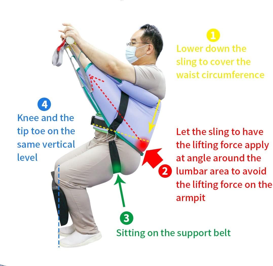 Sit to Stand Sling with Safety Support Belt