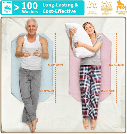Incontinence pad with handles