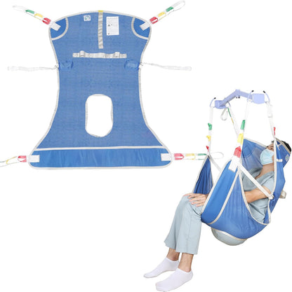 Full Body Mesh Sling with Commode Opening