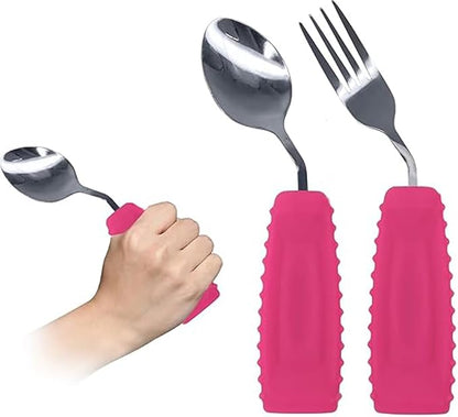 Angled Spoon & Fork Set