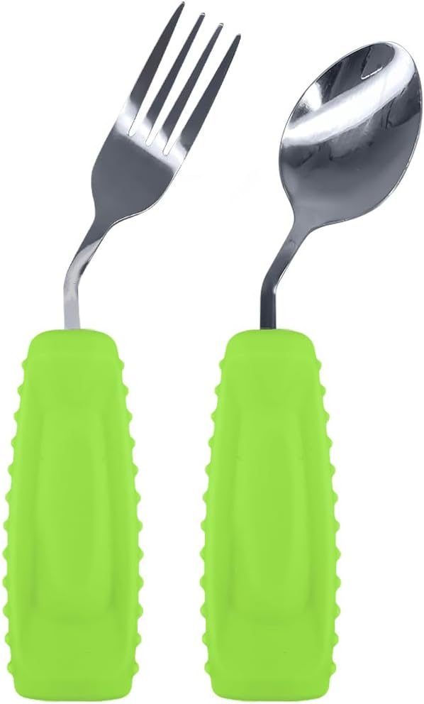 Angled Spoon & Fork Set