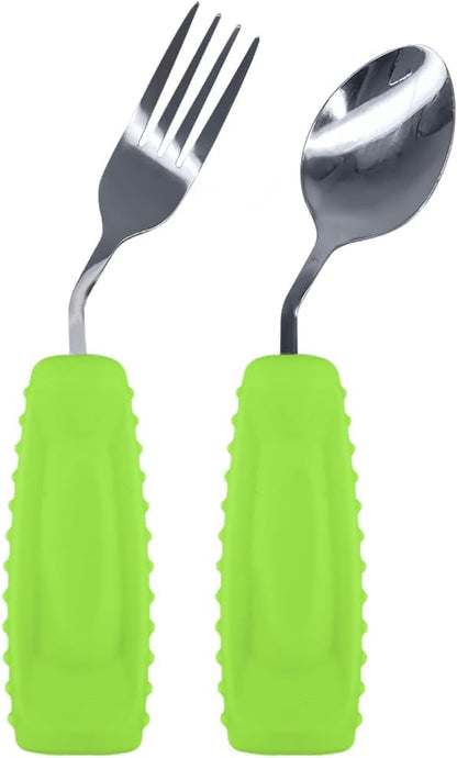 Angled Spoon & Fork Set