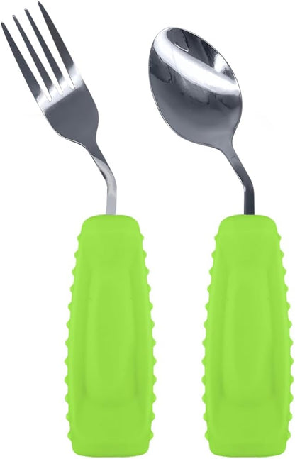 Angled Spoon & Fork Set