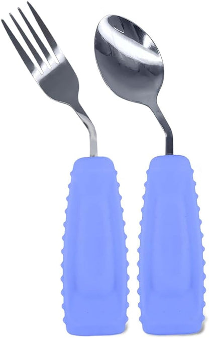 Angled Spoon & Fork Set