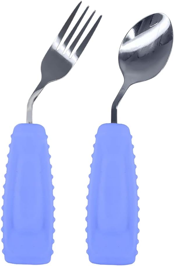 Angled Spoon & Fork Set