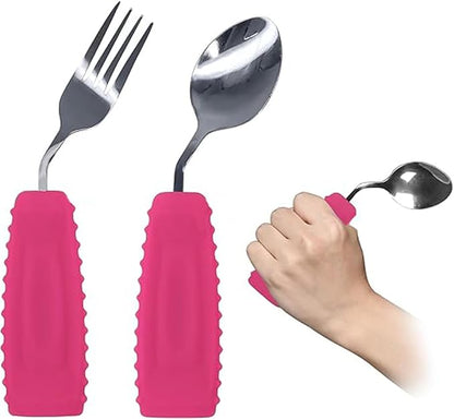 Angled Spoon & Fork Set